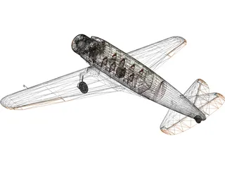 Vultee V-1A 3D Model preview