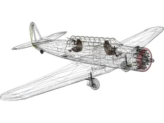 Vultee V-11GB (A-19) 3D Model preview