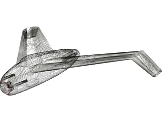 Heinkel P1078C 3D Model preview