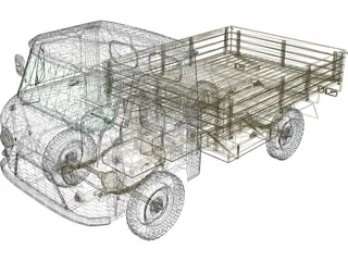 UAZ 452d 3D Model preview