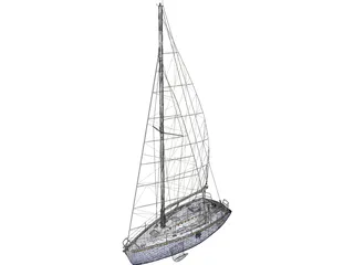 SL30 Sailing Ship 3D Model preview