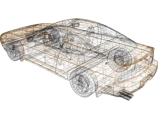 Nissan 240sx 3D Model preview
