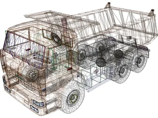 Kamaz 6520 3D Model preview