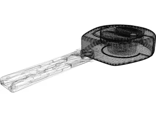 Electronic Car Key 3D Model preview