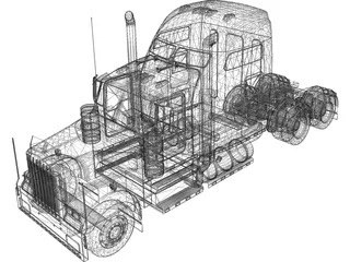 Peterbilt 379 3D Model preview