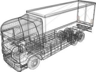 Scania Truck 3D Model preview