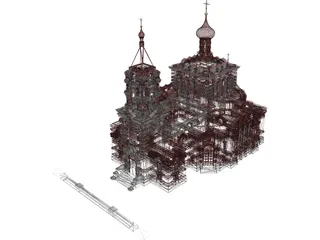Church Russian 3D Model preview