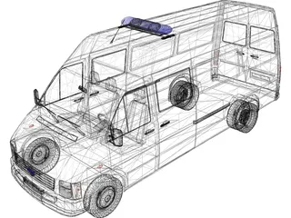 Ambulance 3D Model preview