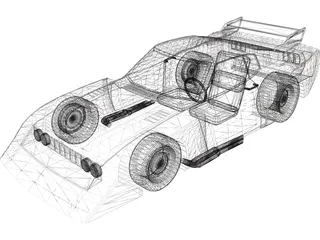 Toyota NASCAR Turbo 3D Model preview