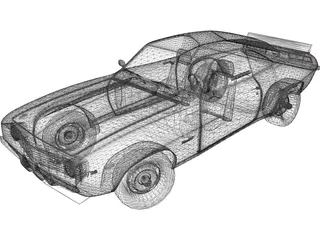 Chevrolet Camaro (1967) 3D Model preview