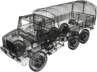 Renault GBC 180 Army Truck 3D Model preview