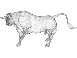 Bull 3D Model preview