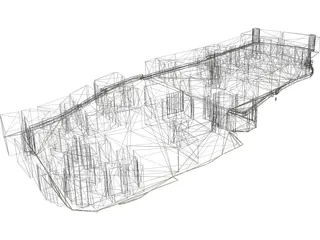Pienza Italy 3D Model preview