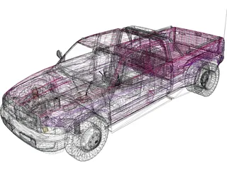 Dodge Ram 3500 (1994) 3D Model preview