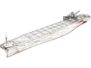 LNG Tanker 3D Model preview