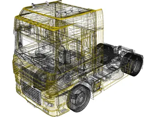 DAF XF 530 3D Model preview