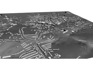 Plymouth City (UK) 3D Model preview