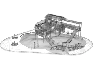Children Playground 3D Model preview