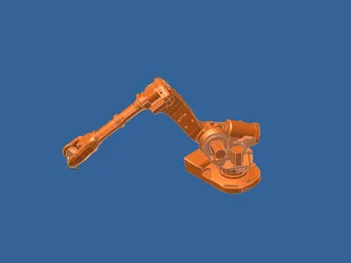 Robot 6 Axis 3D Model preview