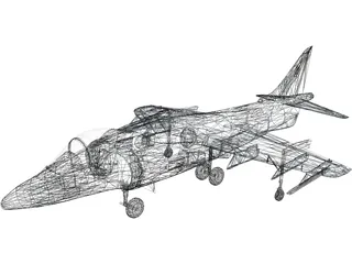 BAE AV-8A 3D Model preview