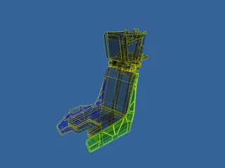 F-18 Seat 3D Model preview