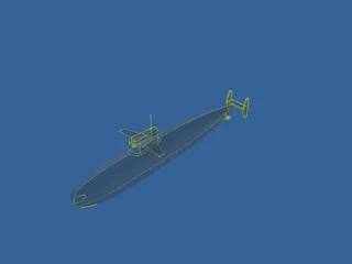 Submarine 3D Model preview