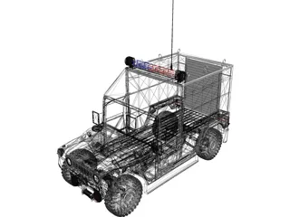 SWAT Car 3D Model preview