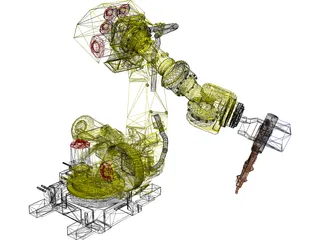 Fanuc R-2000 Robot Arm 3D Model preview