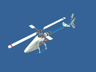 RC Helicopter 3D Model preview