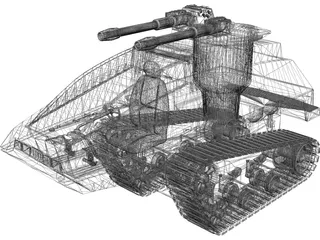Cobra Tank 3D Model preview