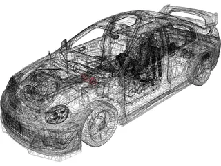 Dodge Neon SRT4 3D Model preview