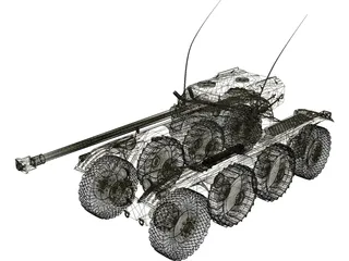 969C Tank 3D Model preview