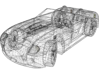 Ford Shelby Cobra 3D Model preview