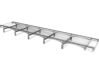 Old River Bridge 3D Model preview