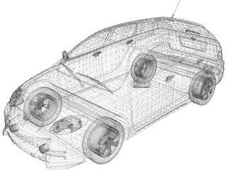 Toyota Matrix 3D Model preview