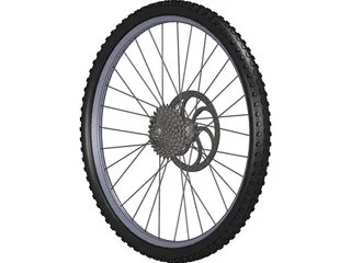 Wheel MTB Rear 3D Model preview