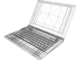 Notebook 3D Model preview