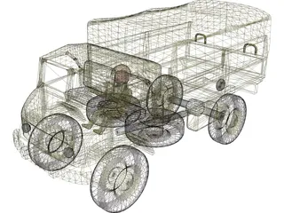 Mercedes-Benz Unimog 404 3D Model preview