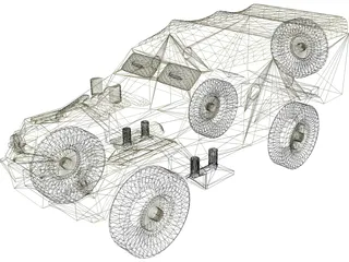 BTR 40 3D Model preview