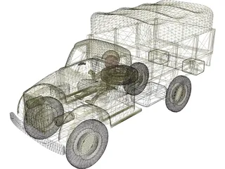 GAZ 63 3D Model preview