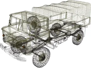 GAZ 66 3D Model preview