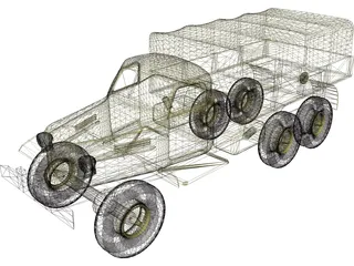 ZIL 157 3D Model preview