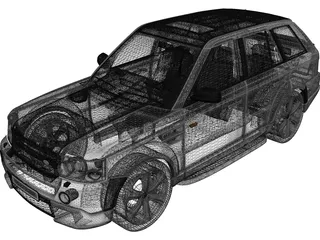 Range Rover Sport Kahn Tuning (2010) 3D Model preview