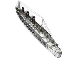 RMS Queen Mary 3D Model preview