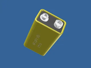 PP3 Battery 3D Model preview