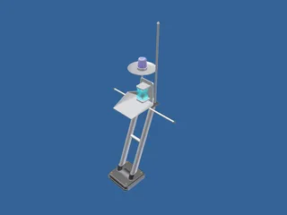Boats Antenna 3D Model preview