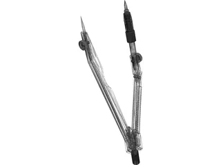 Drawing Compass 3D Model preview