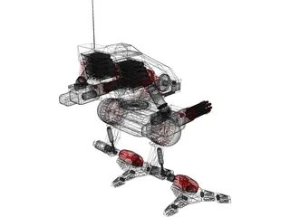 Vulture Mech 3D Model preview