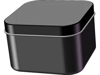 Drawn Metal Tin Can 3D Model preview