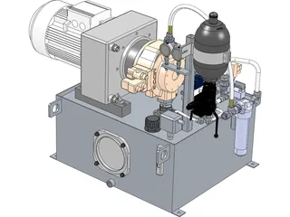 Hydraulic System 3D Model preview